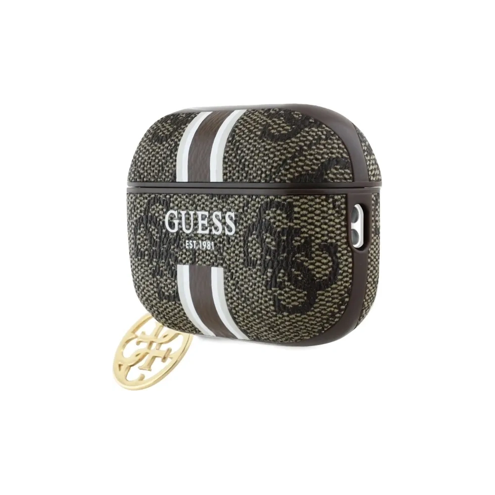Wholesale Guess GUAP2P4RPSW Apple AirPods Pro 2 (2022/2023) cover 4G Printed Stripes Charm brown - GUE4237 - {ean13} - Hurt