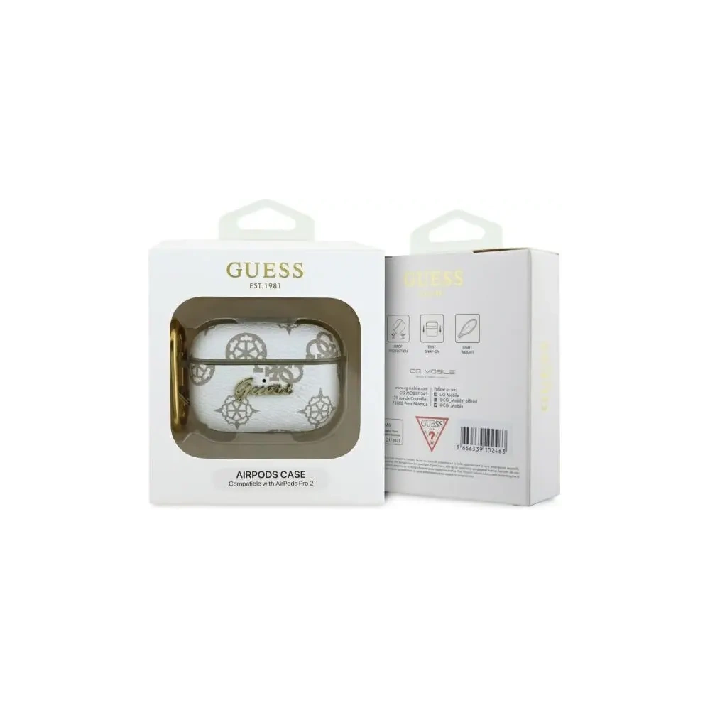 Hurtownia GSM - Etui Guess GUAP2PG4GPH Apple AirPods Pro 2 (2022/2023) obal 4G Hook bílý/white - GUE4238 - {ean13} - Hurt