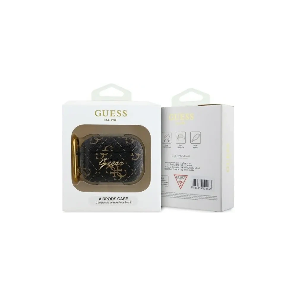 Hurtownia GSM - Etui Guess GUAP2PG4GPK Apple AirPods Pro 2 (2022/2023) kryt 4G Hook černý/black - GUE4239 - {ean13} - Hurt