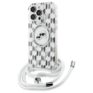 Hurtownia GSM - Etui Karl Lagerfeld KLHMP16LHCKCKLCT Apple iPhone 16 Pro tvrdý obal IML Crossbody Monogram Karl & Choupette Head MagSafe transparentní - KLD21860 - {ean13} - Hurt