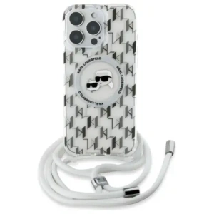 Hurtownia GSM - Etui Karl Lagerfeld KLHMP16LHCKCKLCT Apple iPhone 16 Pro tvrdý obal IML Crossbody Monogram Karl & Choupette Head MagSafe transparentní - KLD21860 - {ean13} - Hurt
