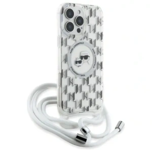 Hurtownia GSM - Karl Lagerfeld KLHMP16LHCKCKLCT Apple iPhone 16 Pro hardcase IML Crossbody Monogram Karl & Choupette Head MagSafe transparent - KLD21860 - {ean13} - Hurt