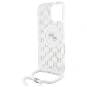 Hurtownia GSM - Etui Karl Lagerfeld KLHMP16LHCKCKLCT Apple iPhone 16 Pro tvrdý obal IML Crossbody Monogram Karl & Choupette Head MagSafe transparentní - KLD21860 - {ean13} - Hurt