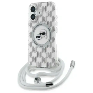 Hurtownia GSM - Karl Lagerfeld KLHMP16SHCKCKLCT Apple iPhone 16 hardcase IML Crossbody Monogram Karl & Choupette Head MagSafe transparent - KLD21862 - {ean13} - Hurt