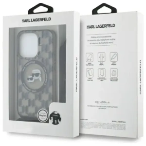 Hurtownia GSM - Karl Lagerfeld KLHMP16XHCKCKLCK Apple iPhone 16 Pro Max hardcase IML Crossbody Monogram Karl & Choupette Head MagSafe negru - KLD21863 - {ean13} - Hurt