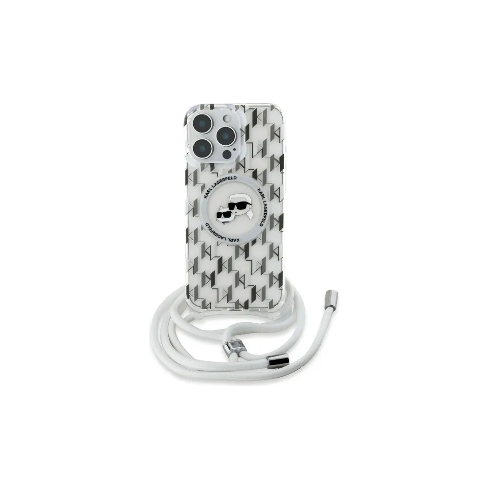 Hurtownia GSM - Karl Lagerfeld KLHMP16XHCKCKLCT Apple iPhone 16 Pro Max husă IML Crossbody Monogram Karl & Choupette Head MagSafe transparent - KLD21864 - {ean13} - Hurt
