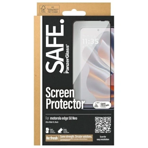 Szkło hartowane SAFE by PanzerGlass Motorola Edge 50 Neo Screen Protection Ultra-Wide Fit