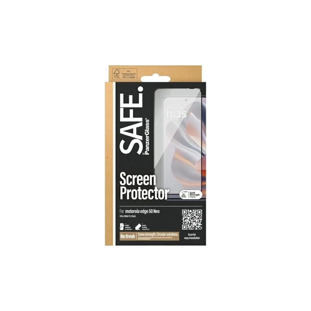 Hurtownia GSM - Tvrzené sklo SAFE od PanzerGlass pro Motorola Edge 50 Neo Ochrana obrazovky Ultra-Wide Fit - PZG753 - {ean13} - Hurt