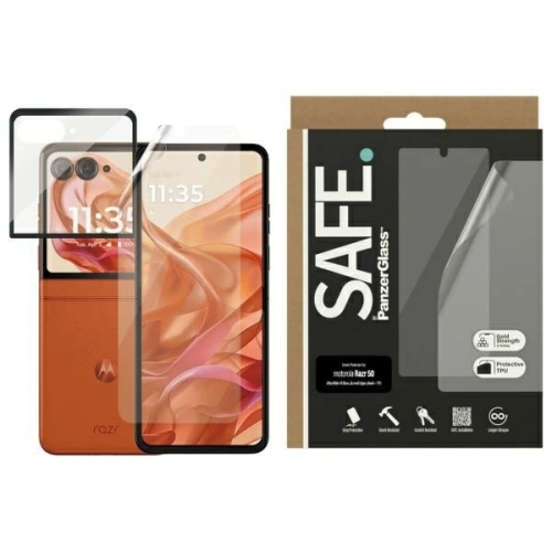 Szkło hartowane SAFE by PanzerGlass Motorola Razr 50 Screen Protection Ultra-Wide Fit