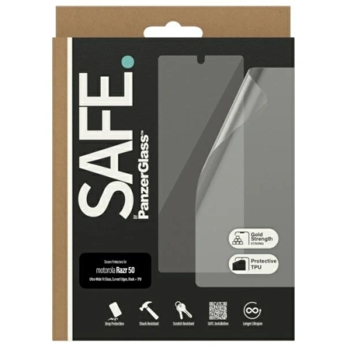 Szkło hartowane SAFE by PanzerGlass Motorola Razr 50 Screen Protection Ultra-Wide Fit