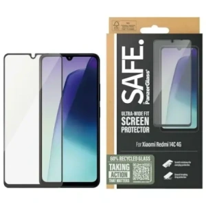 Hurtownia GSM - SAFE by PanzerGlass Xiaomi Redmi 14C 4G Képernyővédő Ultra-Széles Illeszkedés - PZG757 - {ean13} - Hurt