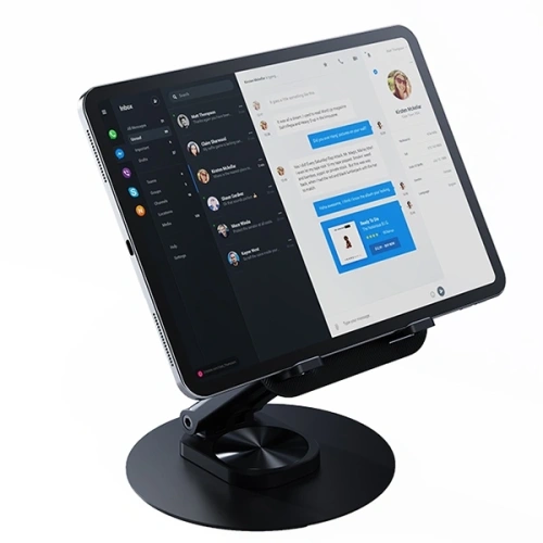 Stojak biurkowy na telefon/tablet 4.7-12 cali USAMS US-ZJ080 czarny/black