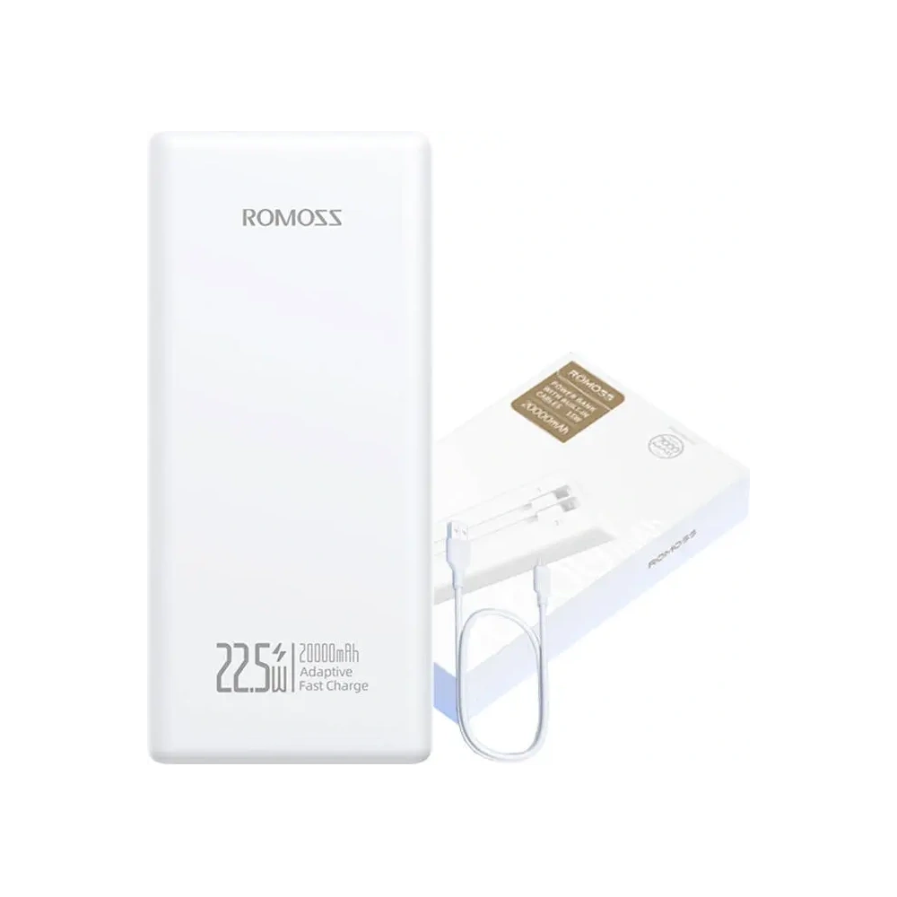 Hurtownia GSM - Romoss PRC20 Powerbank 20000mAh 22.5W (alb) - ROM60 - {ean13} - Hurt