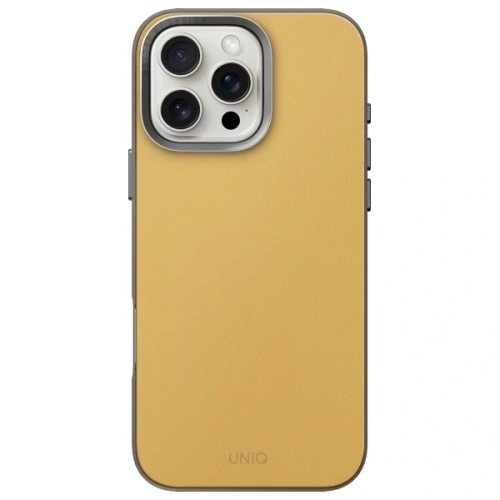 Etui UNIQ Lyden DS Apple iPhone 16 Pro Magclick Charging żółto-szary/yellow-grey