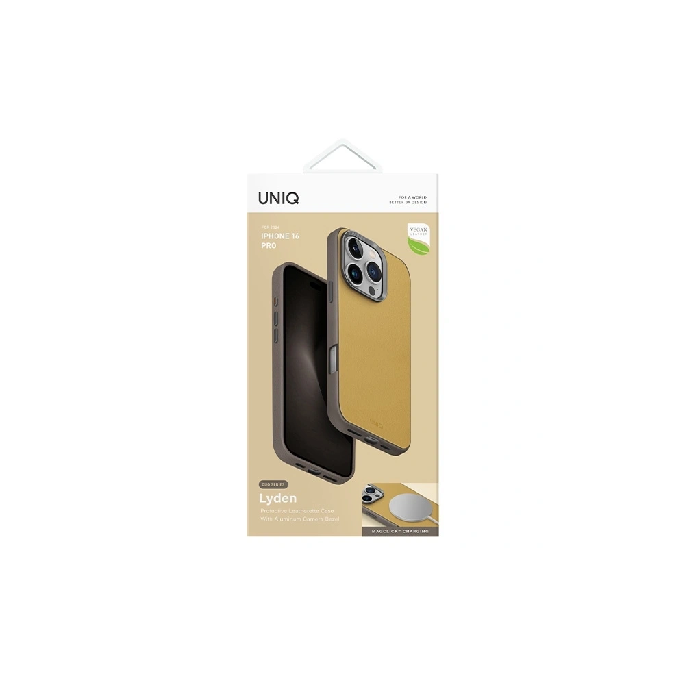 Hurtownia GSM - Etui UNIQ Lyden DS Apple iPhone 16 Pro Magclick Charging żółto-szary/yellow-grey - UNIQ1420 - {ean13} - Hurt
