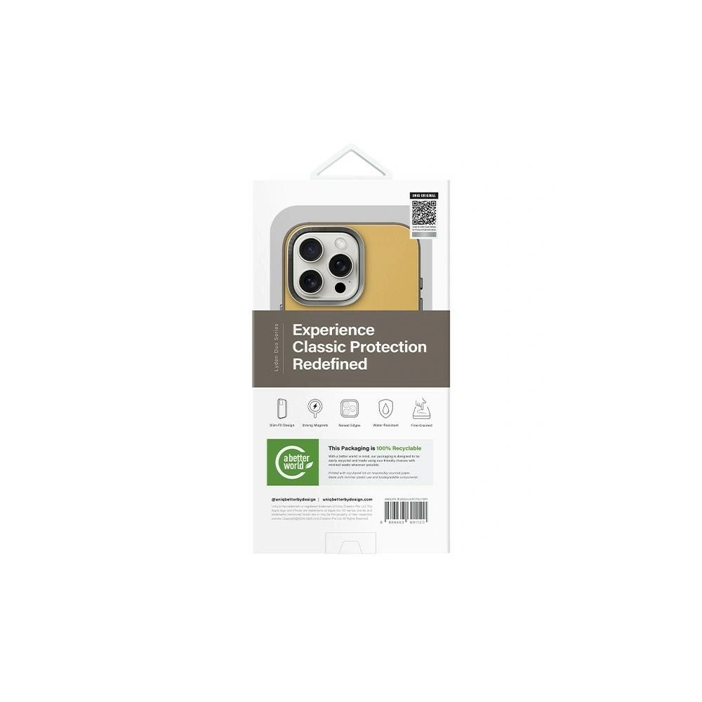 Hurtownia GSM - Etui UNIQ Lyden DS Apple iPhone 16 Pro Magclick Charging żółto-szary/yellow-grey - UNIQ1420 - {ean13} - Hurt