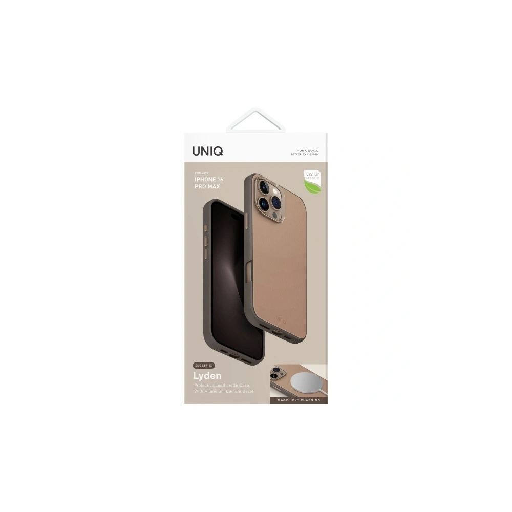 Hurtownia GSM - UNIQ Lyden DS Apple iPhone 16 Pro Max Magclick Töltés barna-kőszürke - UNIQ1421 - {ean13} - Hurt