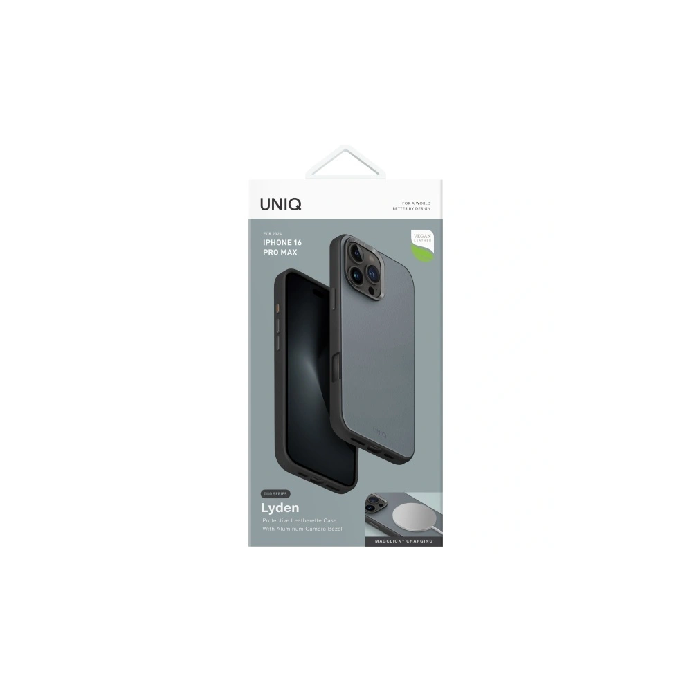 Hurtownia GSM - UNIQ Lyden DS Apple iPhone 16 Pro Max Magclick Töltés mosott kék-fekete - UNIQ1423 - {ean13} - Hurt