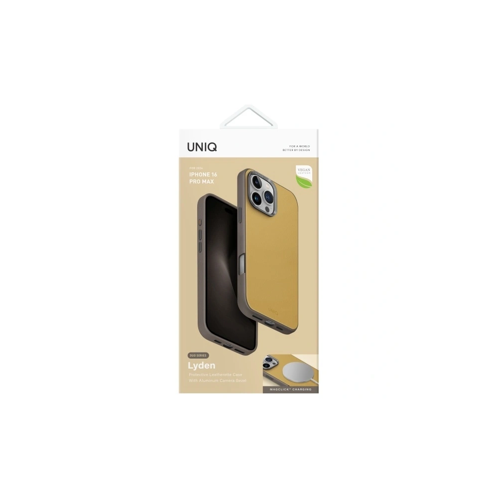 Hurtownia GSM - UNIQ Lyden DS Apple iPhone 16 Pro Max Magclick Töltés sárga-szürke - UNIQ1424 - {ean13} - Hurt