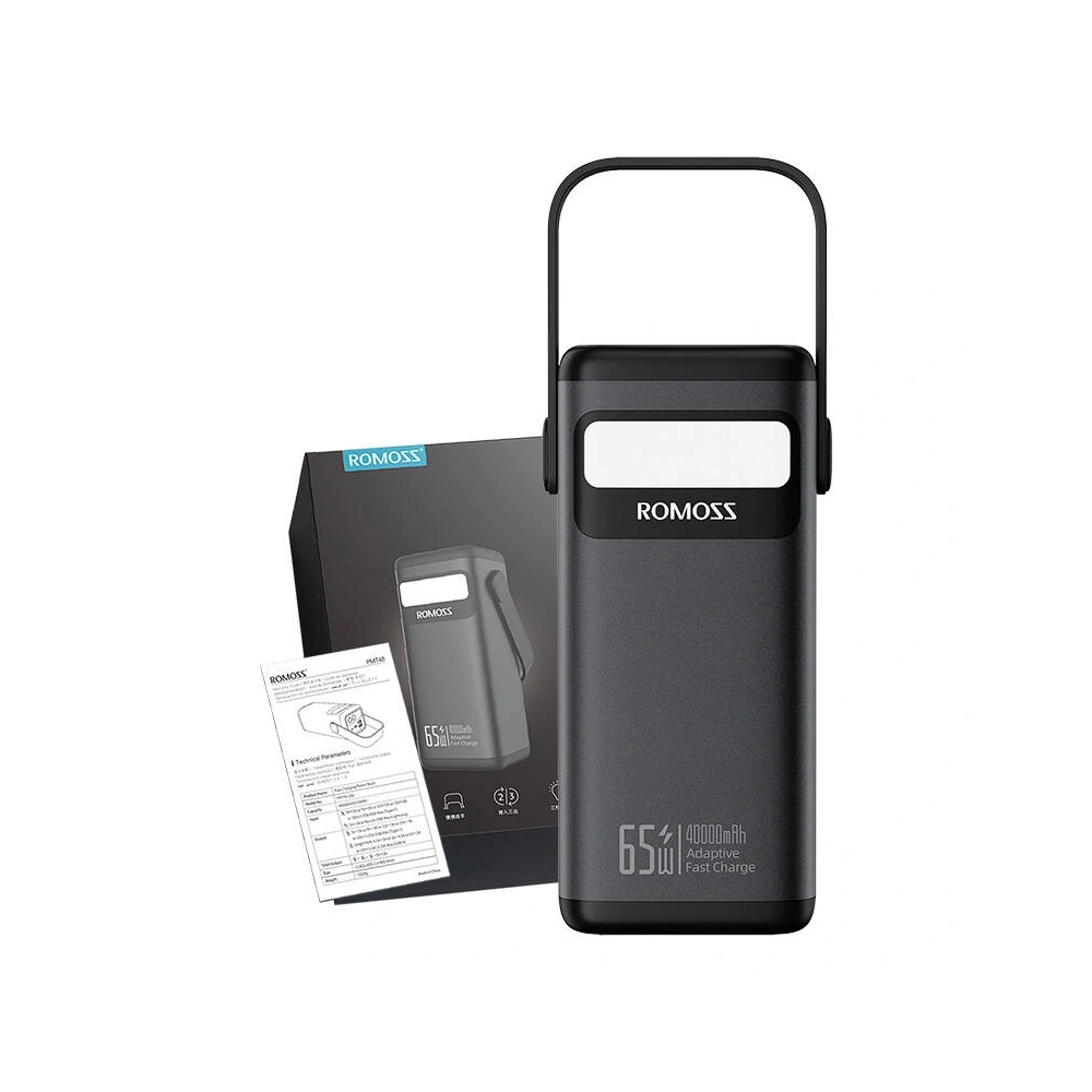 Wholesale Romoss PMT40 Powerbank 40000mAh 65W (black) - ROM64 - {ean13} - Hurt