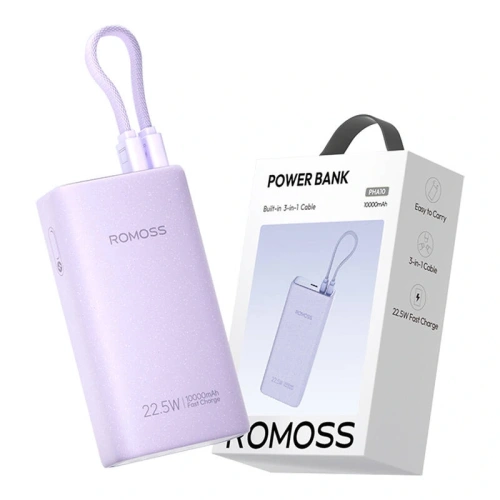 Powerbank Romoss PHA10 10000mAh 22.5W (fioletowy)