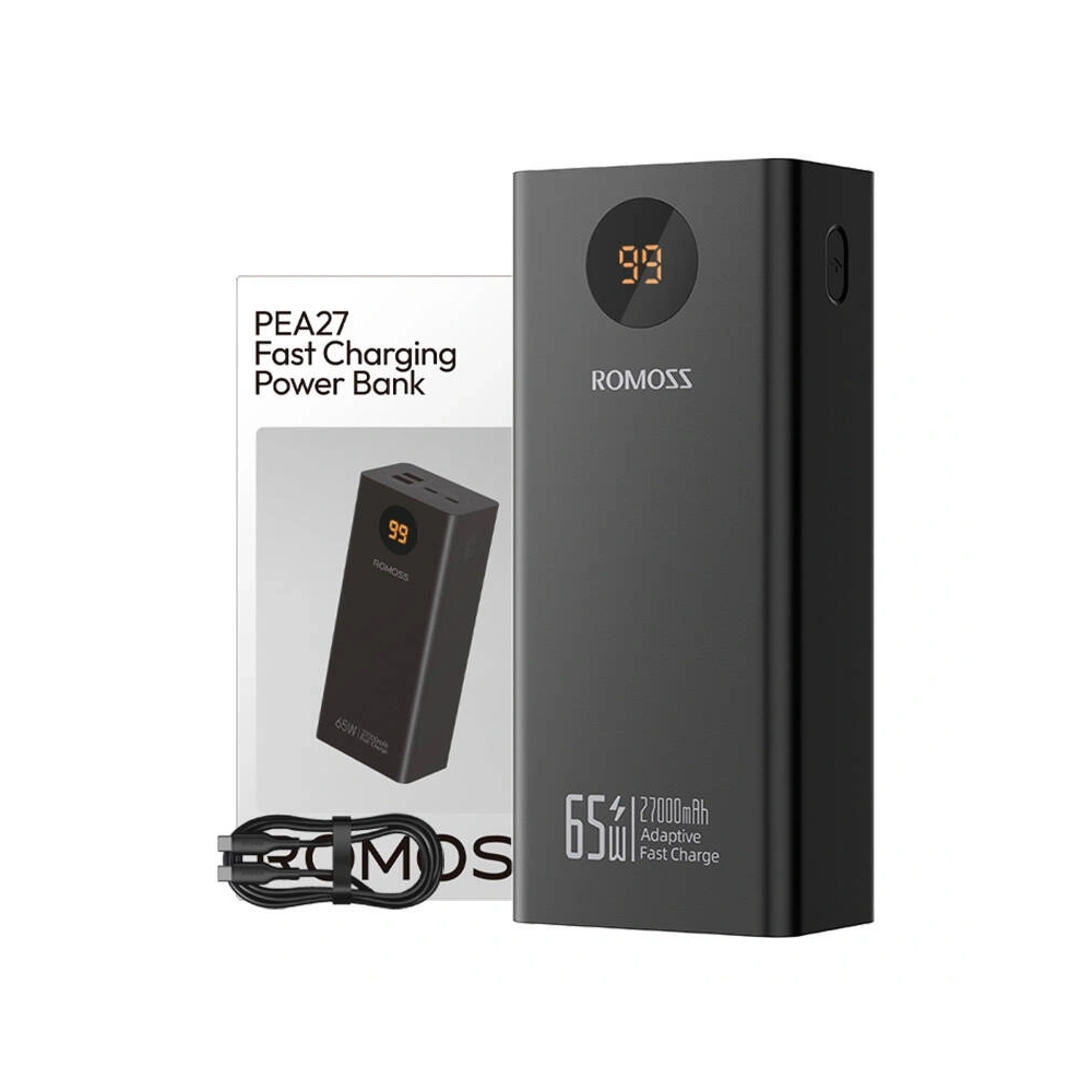Hurtownia GSM - Powerbank Romoss PEA27S Pro 27000mAh 65W (czarny) - ROM72 - {ean13} - Hurt