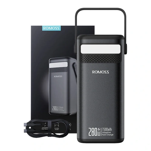 Powerbank Romoss PMT75-DC 75000mAh 280W 240Wh (czarny)