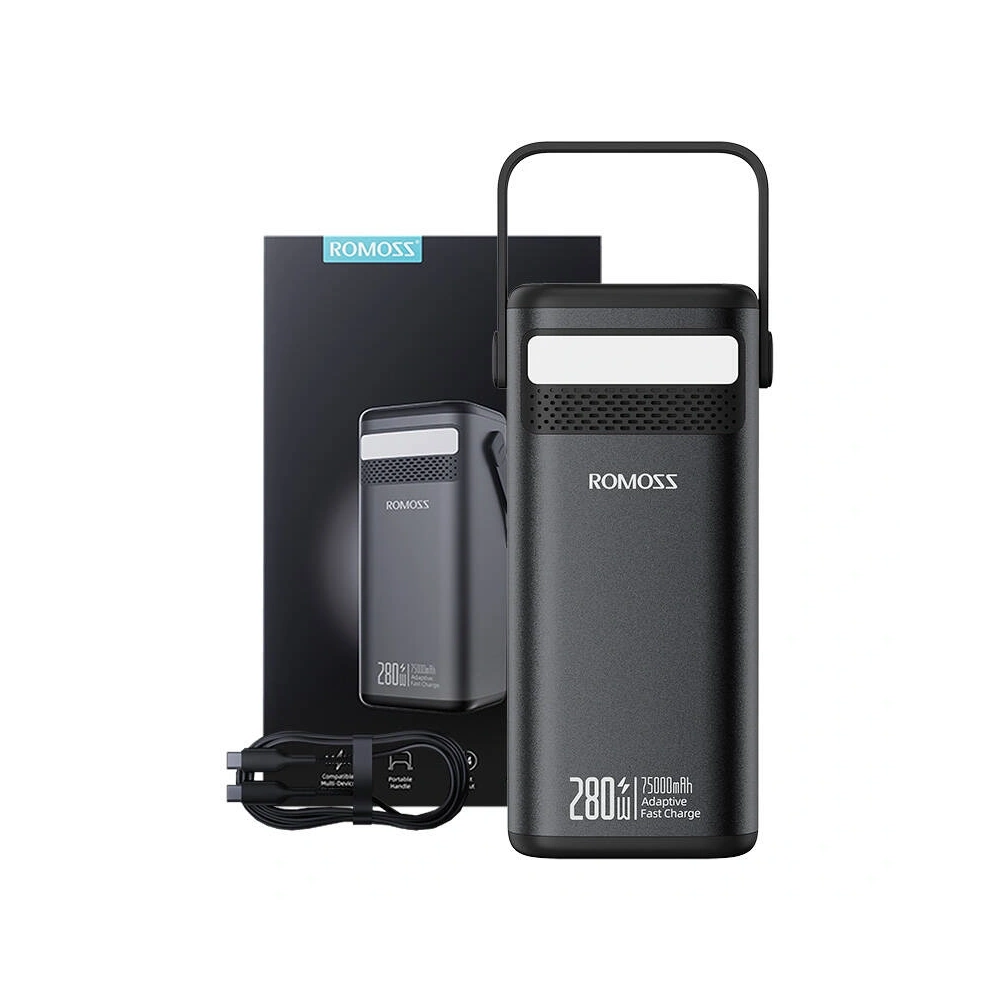 Hurtownia GSM - Romoss PMT75-DC Powerbank 75000mAh 280W 240Wh (negru) - ROM73 - {ean13} - Hurt