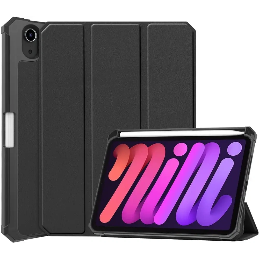 Hurtownia GSM - Bizon Case Tab Lizard Apple iPad mini 2021 6. generáció / iPad mini 8.3" 2024 7. generáció fekete - BIZ7870 - {ean13} - Hurt