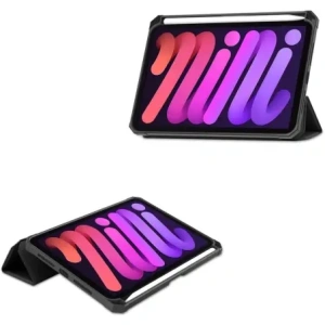 Hurtownia GSM - Bizon Case Tab Lizard Apple iPad mini 2021 6 gen / iPad mini 8.3" 2024 7 gen negru - BIZ7870 - {ean13} - Hurt
