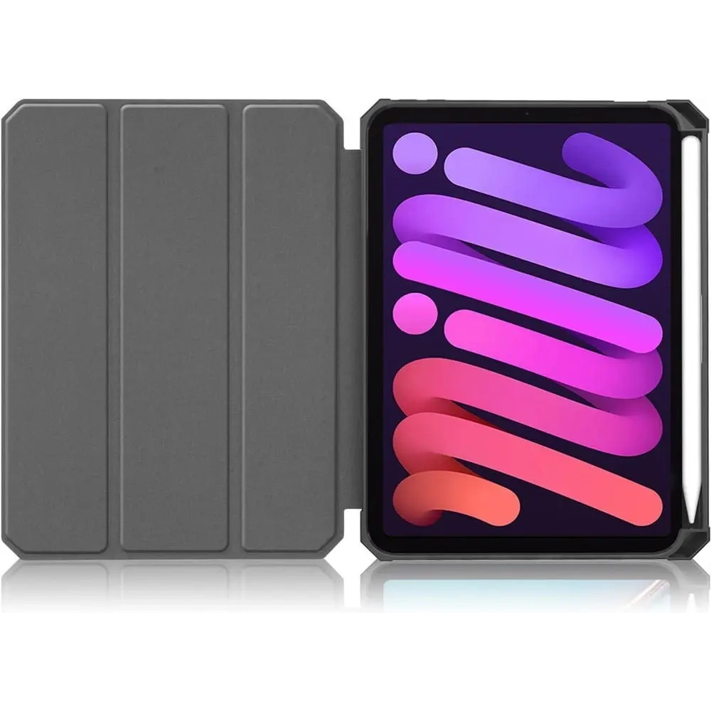 Hurtownia GSM - Bizon Case Tab Lizard Apple iPad mini 2021 6. generáció / iPad mini 8.3" 2024 7. generáció fekete - BIZ7870 - {ean13} - Hurt
