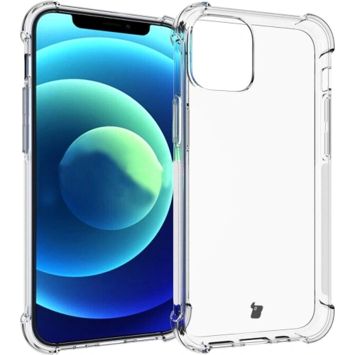 Etui + 2x szkło na ekran + szkło na obiektyw Bizon Case Clear Pack do Apple iPhone 12 Mini przezroczyste