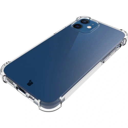Etui + 2x szkło na ekran + szkło na obiektyw Bizon Case Clear Pack do Apple iPhone 12 Mini przezroczyste