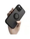 Bizon Case Hybrid Ring Apple iPhone 14 smoky with a black frame