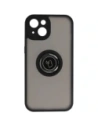 Hurtownia GSM - Etui z uchwytem na palec Bizon Case Hybrid Ring do Apple iPhone 14 przydymione z czarną ramką - BIZ7872 - {ean13} - Hurt