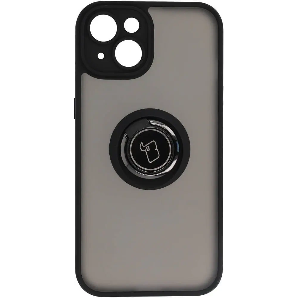 Wholesale Bizon Case Hybrid Ring Apple iPhone 14 smoky with a black frame - BIZ7872 - {ean13} - Hurt