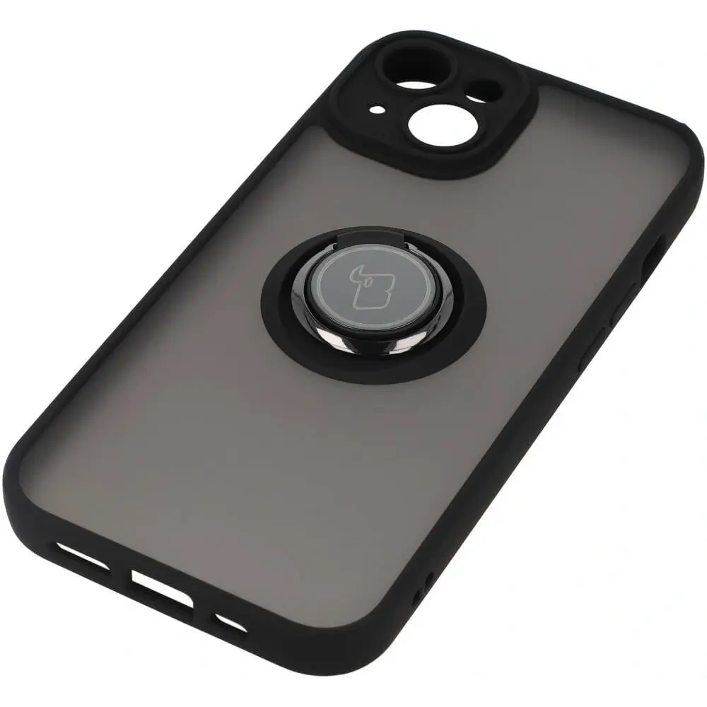 Hurtownia GSM - Bizon Case Hybrid Ring Apple iPhone 14 rauchig mit einem schwarzen Rahmen - BIZ7872 - {ean13} - Hurt