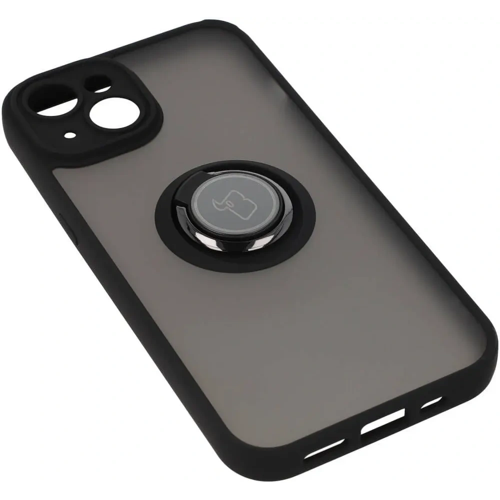 Wholesale Bizon Case Hybrid Ring Apple iPhone 14 smoky with a black frame - BIZ7872 - {ean13} - Hurt