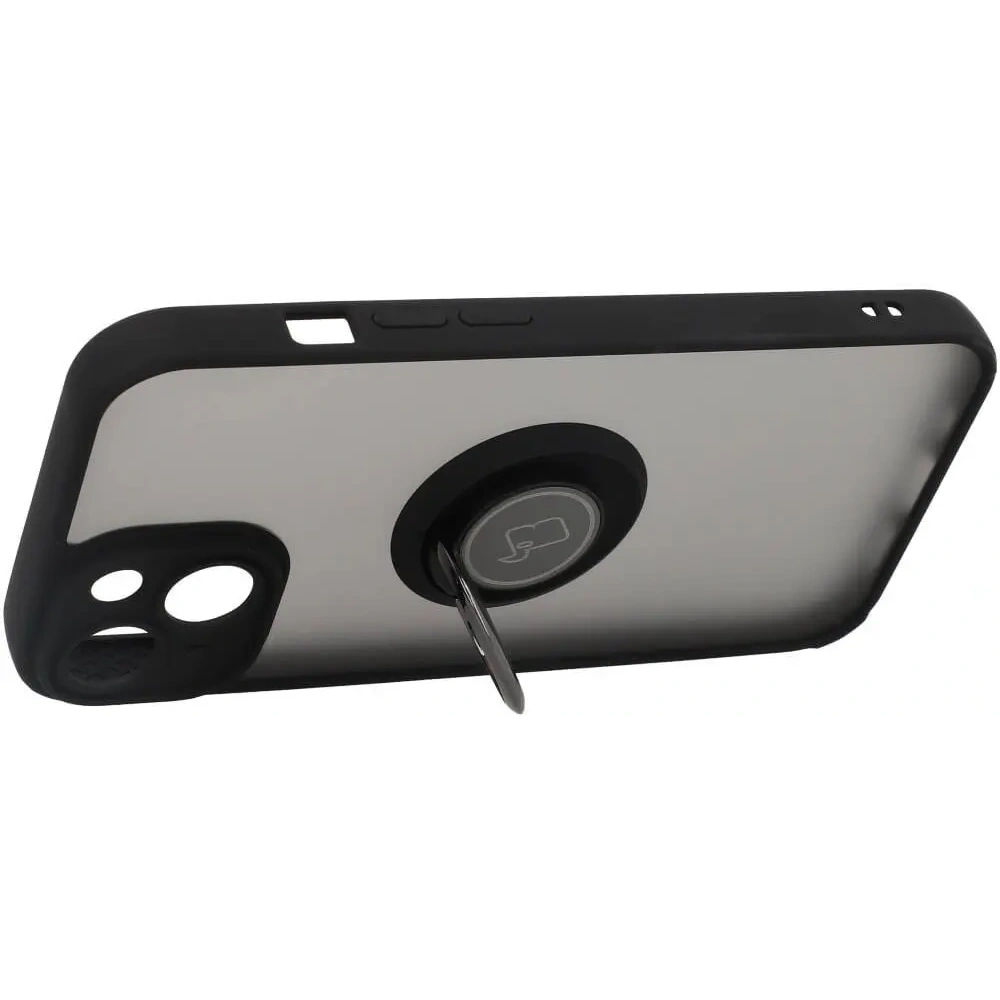 Wholesale Bizon Case Hybrid Ring Apple iPhone 14 smoky with a black frame - BIZ7872 - {ean13} - Hurt