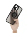 Wholesale Bizon Case Hybrid Ring Apple iPhone 14 smoky with a black frame - BIZ7872 - {ean13} - Hurt