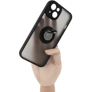 Wholesale Bizon Case Hybrid Ring Apple iPhone 14 smoky with a black frame - BIZ7872 - {ean13} - Hurt