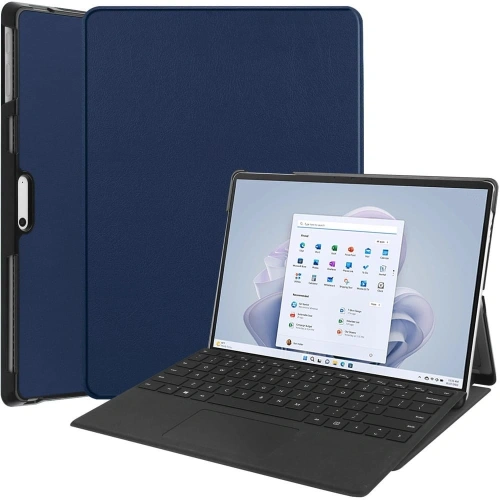 Etui Bizon Case Tab Croc do Microsoft Surface Pro 11 / 10 / 9 granatowe