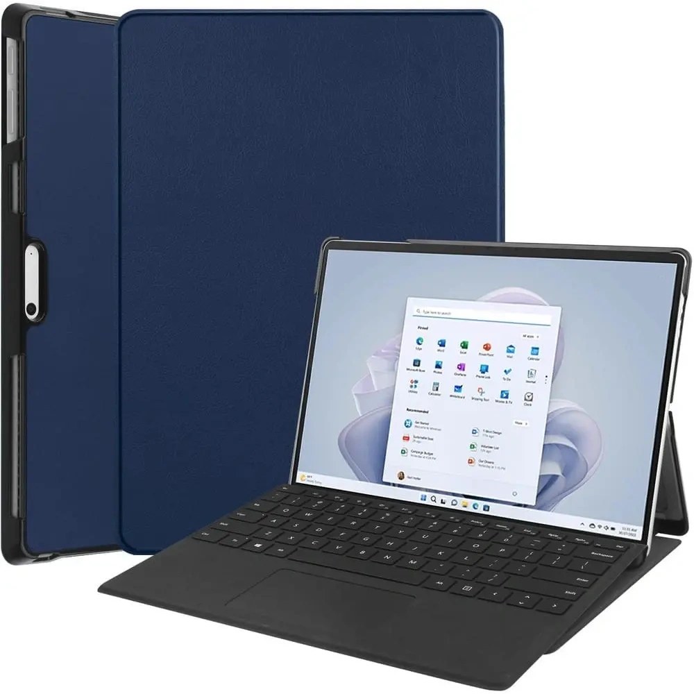 Wholesale Bizon Case Tab Croc Microsoft Surface Pro 11 / 10 / 9 navy blue - BIZ7876 - {ean13} - Hurt