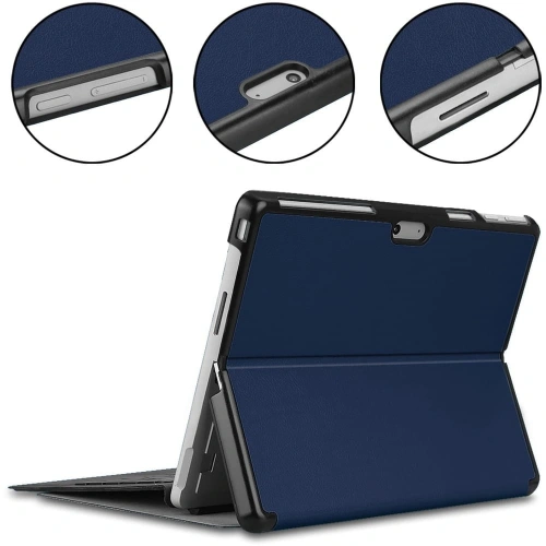 Etui Bizon Case Tab Croc do Microsoft Surface Pro 11 / 10 / 9 granatowe