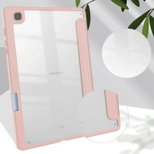 Etui Bizon Case Tab Clear Matt do Samsung Galaxy Tab S6 Lite 2024/2022/2020 różowozłote