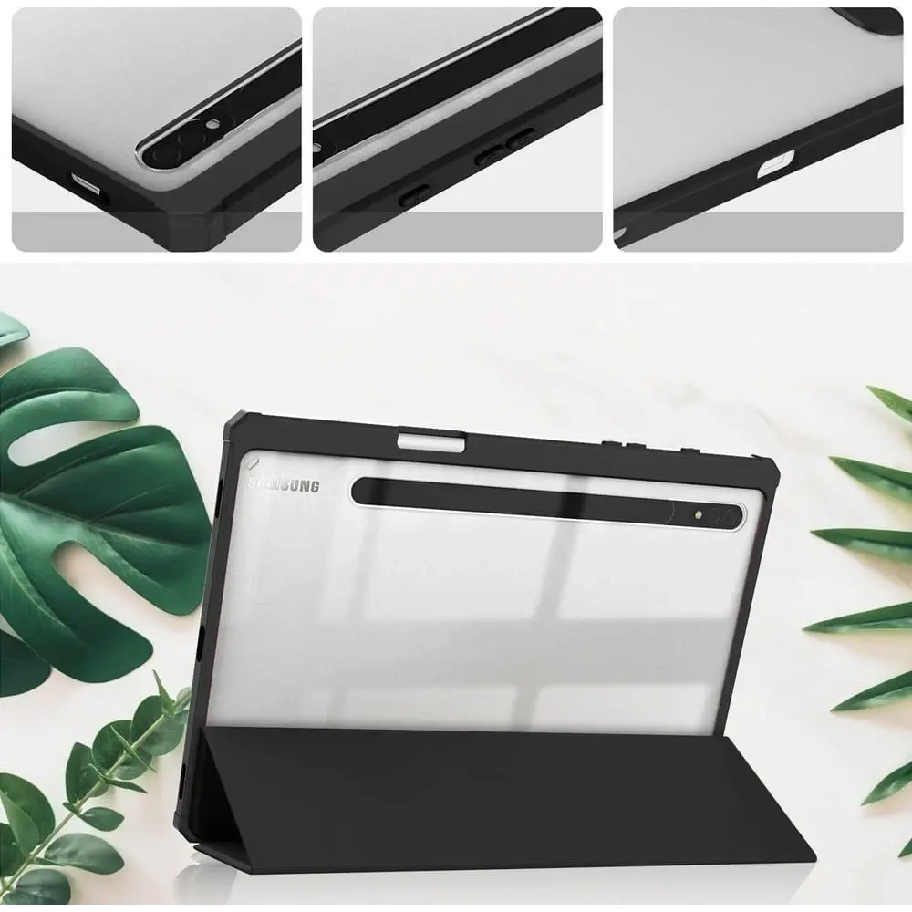 Hurtownia GSM - Etui Bizon Case Tab Clear Matt do Samsung Galaxy Tab S8 / S7 czarne - BIZ7884 - {ean13} - Hurt