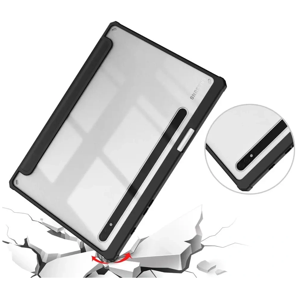 Hurtownia GSM - Etui Bizon Case Tab Clear Matt do Samsung Galaxy Tab S8 / S7 czarne - BIZ7884 - {ean13} - Hurt