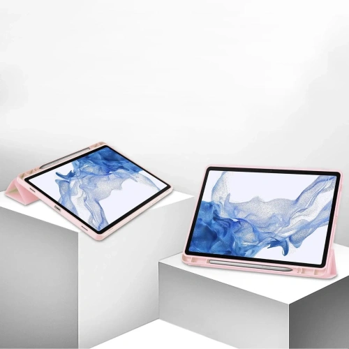 Etui Bizon Case Tab Lizard do Samsung Galaxy Tab S9 różowe