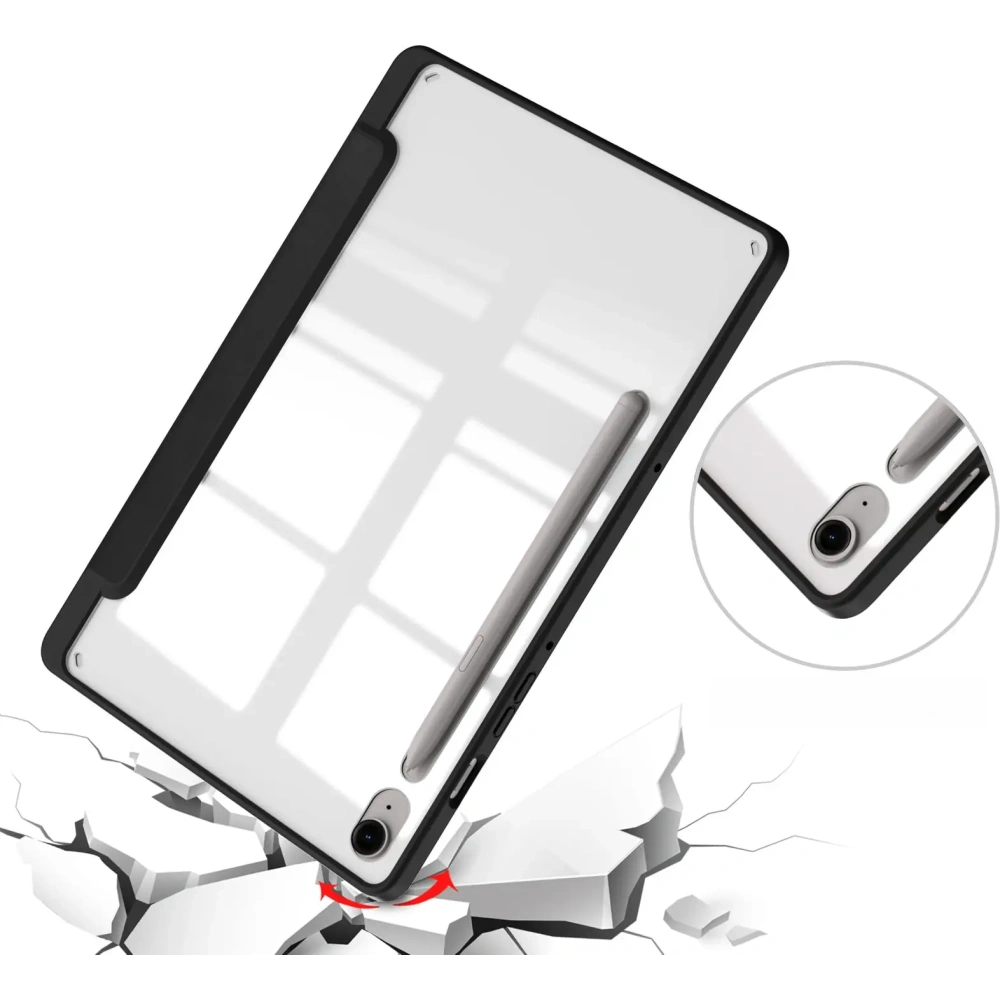Hurtownia GSM - Etui Bizon Case Tab Clear Matt do Samsung Galaxy Tab S9 / S9 FE černé - BIZ7896 - {ean13} - Hurt