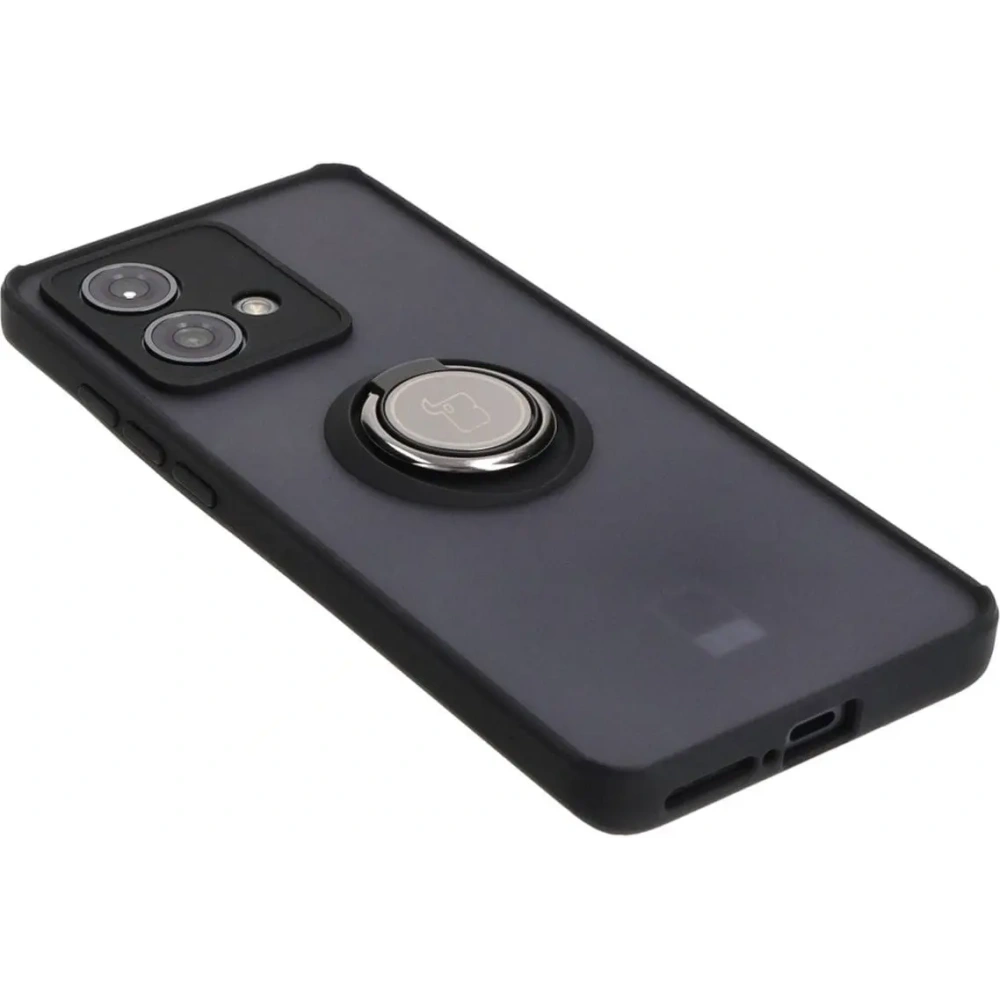 Hurtownia GSM - Bizon Case Hybrid Gyűrű Motorola Edge 40 Neo füstös fekete kerettel - BIZ7901 - {ean13} - Hurt